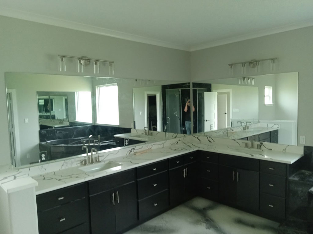 Large Mirrors for Master Bathroom
